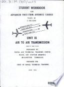 Student Workbook for Advanced First-term Avionics Course, Class A1, C-100-2010