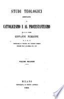 Studi teologici spettanti al cattolicesimo e al protestantesimo