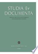 Studia et Documenta, vol. 8(2014)