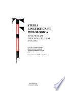 Studia linguistica et philologica