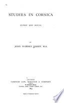 Studies in Corsica, Sylvan and Social