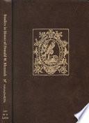 Studies in Honor of Donald W. Bleznick
