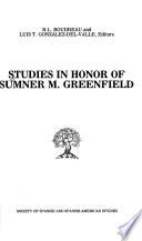 Studies in Honor of Sumner M. Greenfield