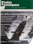 Studies in Intelligence