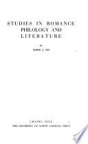 Studies in the Romance Languages and Literatures