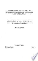 Studies in the Romance Languages and Literatures