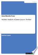 Stylistic Analysis of James Joyces 'Eveline'