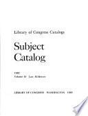 Subject Catalog