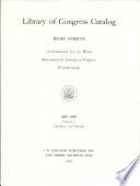 Subject Catalog