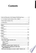 Subject Guide to Books in Print