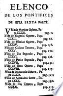 Sucesión Pontificia,Epítome Historial de las vidas,hechos y resoluciones de los Sumos Pontifices,desde S. Pedro hasta nuestro SS. P. Benedicto XIV...