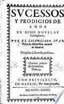 Sucessos y Prodigios de Amor, en octo novelas exemplares