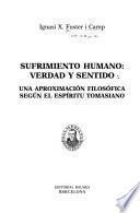 Sufrimiento humano: verdad y sentido