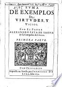 Suma de exemplos de virtudes y vicios