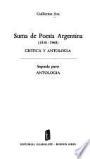 Suma de poesía argentina (1538-1968)