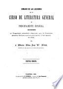 Sumario de las lecciones de un curso de literatura general y principalmente española con sujeción al programa mandado observar por la Dirección General de Instrucción Pública en 1o de agosto de 1846