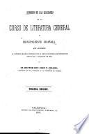 Sumario de las lecciones de un curso de literatura general y principalmente española