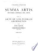 Summa artis, historia general del arte: Arte de los pueblos aborígenes