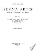 Summa artis, historia general del arte