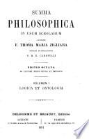 Summa philosophica in usum scholarum