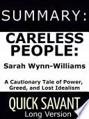 Summary: Careless People: Sarah Wynn-Williams