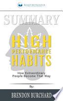 Summary of High Performance Habits