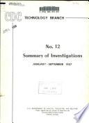 Summary of Investigations