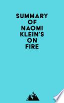 Summary of Naomi Klein's On Fire