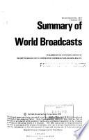 Summary of World Broadcasts