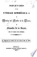 Suplemento a la Unidad simbólica, etc. Ms. note [by the author].