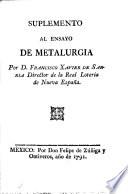 Suplemento al Ensayo de metalurgia