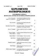 Suplemento antropológico