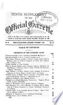 Supplement to the Official Gazette