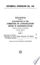 Supplemental Appropriation Bill, 1980