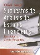 Supuestos de análisis de estados financieros