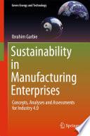 Sustainability in Manufacturing Enterprises
