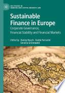Sustainable Finance in Europe
