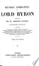 Œuvres complètes de Lord Byron