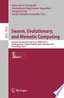 Swarm, Evolutionary, and Memetic Computing
