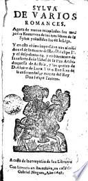 Sylva de varios romances