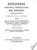 Synopsis histórica chronologica de España