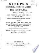 Synopsis histórica chronológica de España