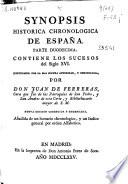 Synopsis Historica Chronológica de España