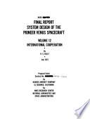 System Design of the Pioneer Venus Spacecraft. Volume 12: International Cooperation