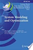 System Modeling and Optimization