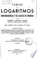 Tablas de logaritmos trigonométricas y de cálculo de intereses