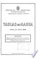 Tablas de Marea