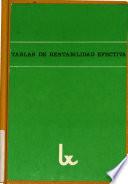Tablas de rentabilidad efectiva