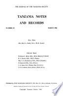 Tanzania Notes and Records