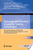 Technology and Innovation in Learning, Teaching and Education